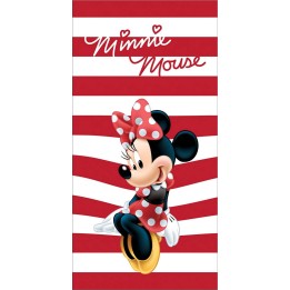 Serviette de Plage Minnie Disney avec rayures