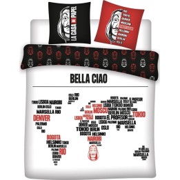 Parure de lit la casa de papel Bella Ciao  pour 2 Personnes