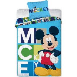 Parure de lit Mickey avec Taie d'oreiller