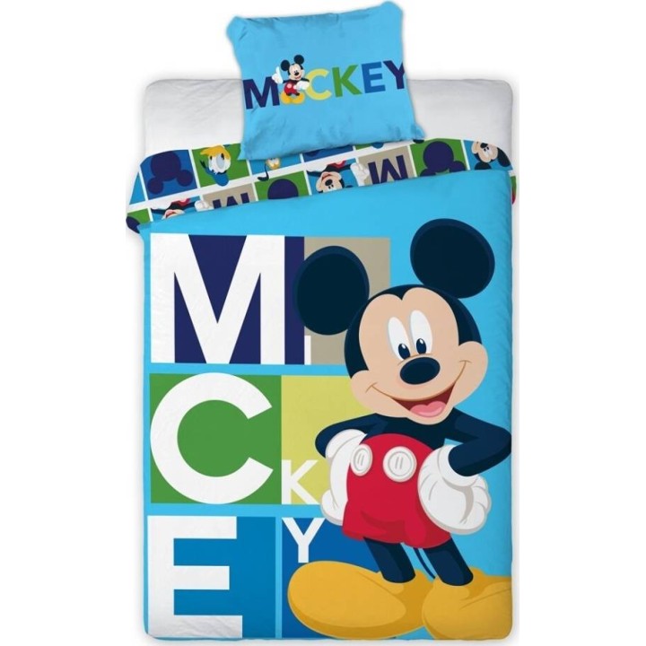Parure de lit Mickey avec Taie d'oreiller