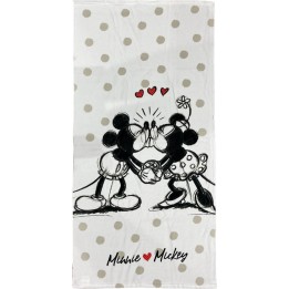 Drap de plage ou drap de bain Mickey et Minnie