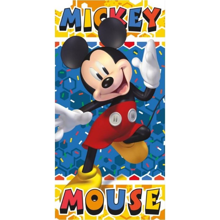 Drap de plage ou drap de bain Mickey en coton