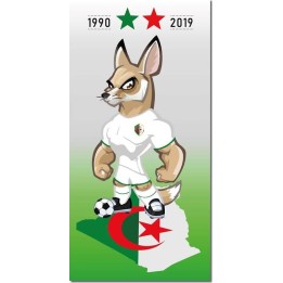 drap de plage Algérie avec 2 Étoiles Champion d'Afrique en coton