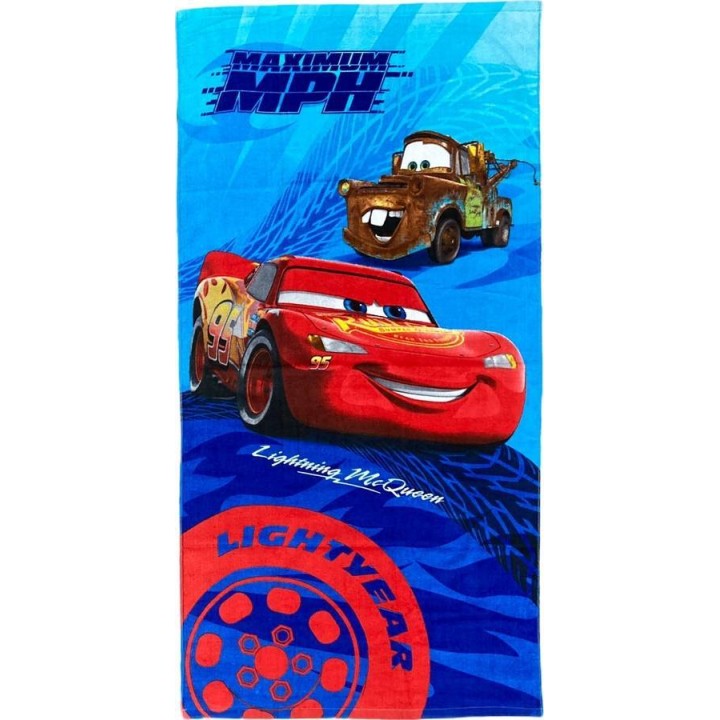 Drap de plage ou drap de bain Cars Disney