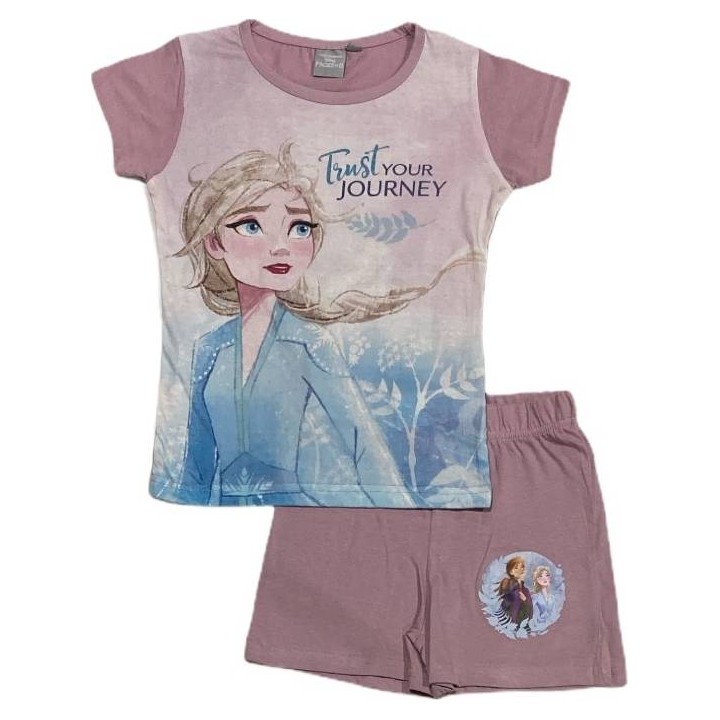 Pyjama Ensemble Tee-shirt Short La reine des neiges