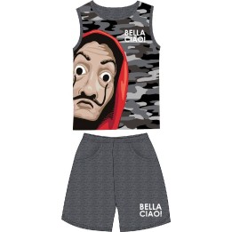 Ensemble T-shirt Débardeur avec short Bella Ciao -  La casa de papel