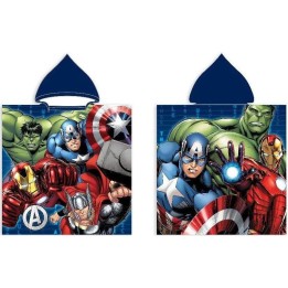 Poncho de bain Avengers à capuche