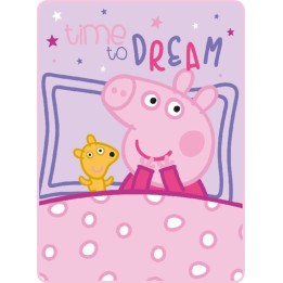 Plaid Polaire Peppa Pig