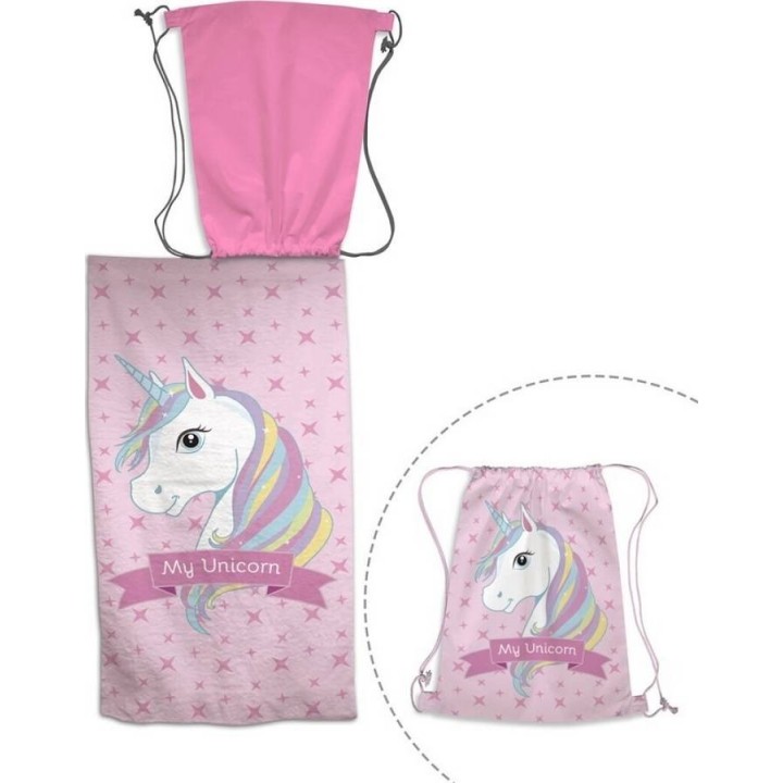 Drap De Plage Licorne Avec En Sac De Piscine