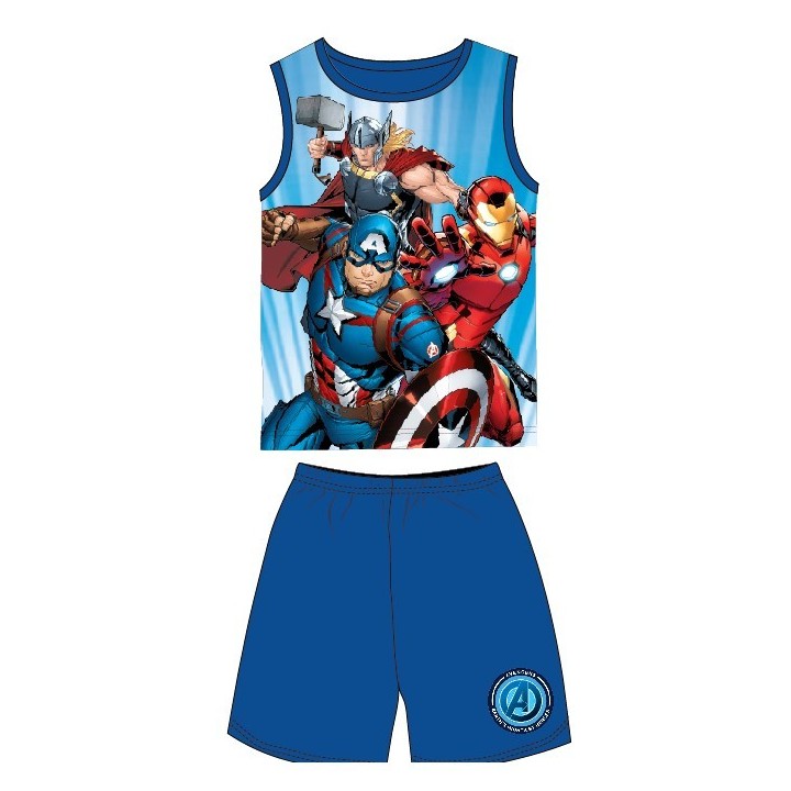 Ensemble Tee-Shirt Short Avengers marvel
