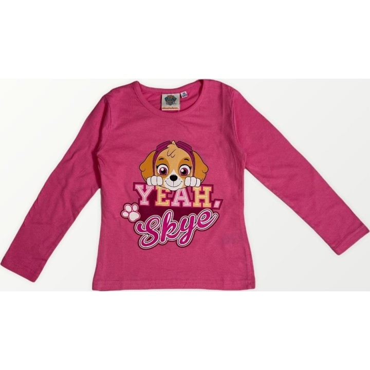 Tee shirt manches langues paw patrol  fille