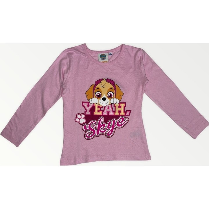 Tee shirt manches langues paw patrol  fille