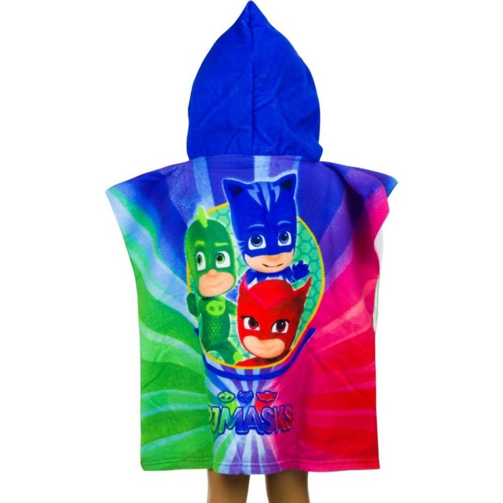 Poncho De Bain Pj Masks À Capuche