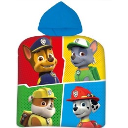 Poncho De Bain Paw Patrol À Capuche En Coton