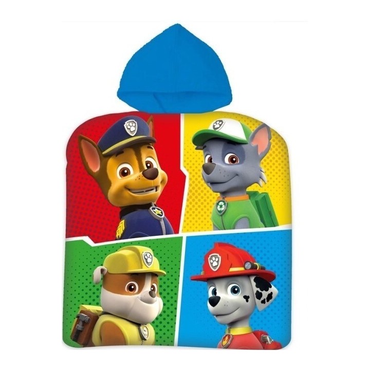 Poncho De Bain Paw Patrol À Capuche En Coton