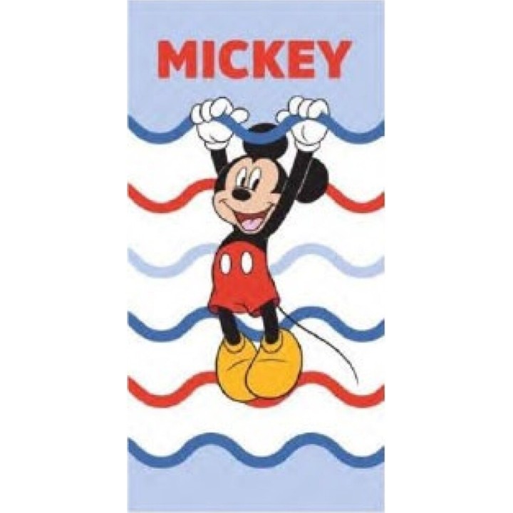 Drap De Plage Ou Drap De Bain Mickey Disney En Coton