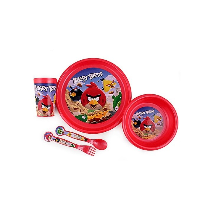 ANGRY BIRDS Vaisselle Enfant 5 Pièces