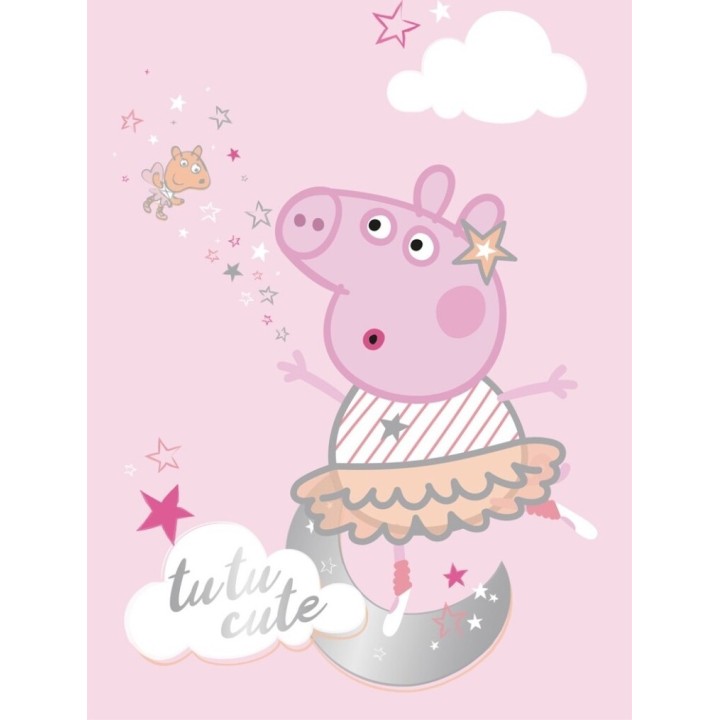 Plaid Polaire Peppa Pig